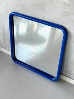 Jaren 80 spiegel vintage wandspiegel retro mirror blauw, Vierkant, Minder dan 100 cm, Niet bekend, 50 tot 75 cm