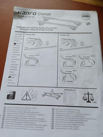 Dakdragers voor vele automerken beschikbaar voor biedingen