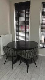 Mango tafel inclusief 4 stoelen, Huis en Inrichting, Tafels | Eettafels, 100 tot 150 cm, Zo goed als nieuw, Vier personen, Industrieel