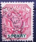 Transvaal 1896 Flags 1 Penny gebruikt, Overige landen, Verzenden, Gestempeld