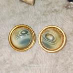 Vintage oorclips Catalin bakeliet, Sieraden, Tassen en Uiterlijk, Antieke sieraden, Ophalen of Verzenden, Overige materialen, Oorbellen