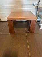 Notenhout salontafel, Ophalen, Gebruikt, 50 tot 100 cm, Vierkant