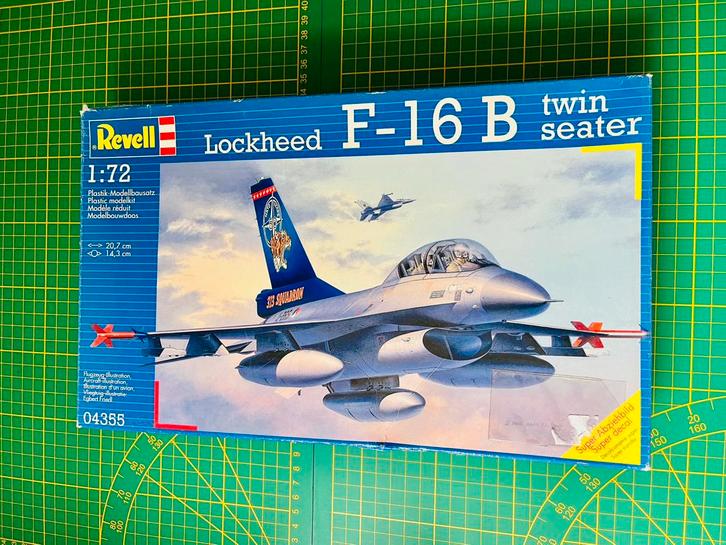 Revell 1/72 Lockheed F-16 B Twin Seater, Hobby en Vrije tijd, Modelbouw | Vliegtuigen en Helikopters, Zo goed als nieuw, Vliegtuig