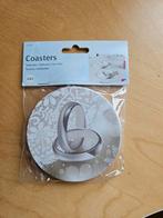 Onderzetters bruiloft, Ophalen of Verzenden, Nieuw, Wit, Accessoires