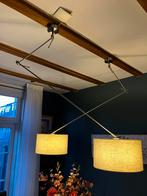 3 Hanglampen staal met kap 35 cm wit verstelbaar Qazqa Blitz, Ophalen, Zo goed als nieuw, Metaal, 75 cm of meer