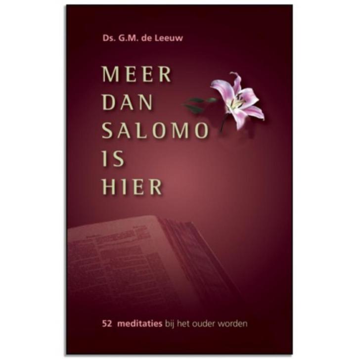 Ds GM de Leeuw - Meer dan Salomo is hier, Boeken, Godsdienst en Theologie, Zo goed als nieuw, Ophalen of Verzenden