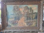 Olieverfschilderij met landschap, Antiek en Kunst, Ophalen of Verzenden