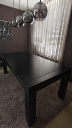 Mooie zwarte robuuste eettafel “moet zsm weg”, Ophalen, Gebruikt, Erik kuster / richmond / hotel chique, 200 cm of meer