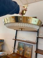 Vintage hanglamp lamp kitsch hollywood regency ufo space age, Ophalen, Gebruikt, Glas, Minder dan 50 cm