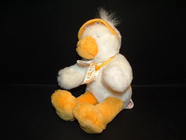 HAPPY HORSE EEND PLUCHE WIT MET PLUCHE KORTHARIGE, Kinderen en Baby's, Speelgoed | Knuffels en Pluche, Nieuw, Overige typen, Verzenden