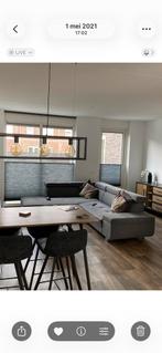 Grijze raambekleding - 190cm breed, Ophalen, Gebruikt, 100 tot 150 cm, 150 tot 200 cm