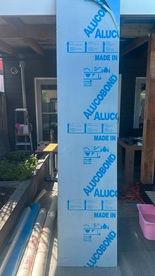 10 x Prachtig aluminium platen met spiegel achtergrond, Doe-het-zelf en Verbouw, Isolatie en Afdichting, Zo goed als nieuw, Overige materialen