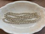 Antiek kerstkralen snoer glaskralen zilver kerstboom 1.35 cm, Ophalen