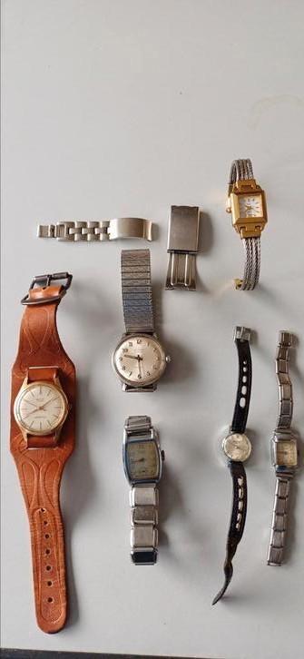 partij horloges vintage retro  kapot loop sloop beschikbaar voor biedingen