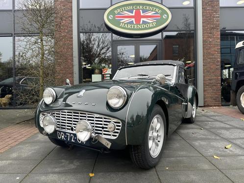 Triumph TR3 A 'Special' (bj 1959), Auto's, Oldtimers, Bedrijf, Te koop, Lederen bekleding, Triumph, Benzine, Overige carrosserieën