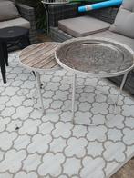 2 ronde tuintafeltjes, Ophalen, Gebruikt, Rond