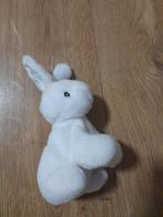 Schattig wit konijnenknuffeltje, Kinderen en Baby's, Speelgoed | Knuffels en Pluche, Ophalen, Zo goed als nieuw, Konijn