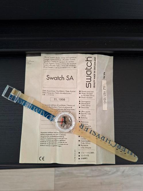 Zeldzaam Swatch horloge Mercedes-Benz Chrysler, Verzamelen, Automerken, Motoren en Formule 1, Zo goed als nieuw, Auto's, Ophalen of Verzenden