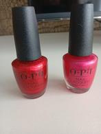 2x OPI Nagellak - Roze & Rood, Ophalen, Zo goed als nieuw, Handen en Nagels, Make-up