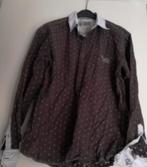 SILVER CREEK jeans bruin Wit motief Overhemd Blouse XL, Bruin, Ophalen of Verzenden, Zo goed als nieuw, Halswijdte 43/44 (XL)