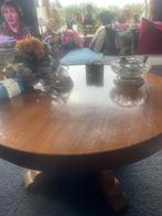 Massief Houten Tafel, Ophalen, Gebruikt, 100 tot 150 cm, Rond