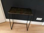 Metalen bijzet/hal tafeltje, Minder dan 50 cm, Ophalen of Verzenden, Zo goed als nieuw, Metaal