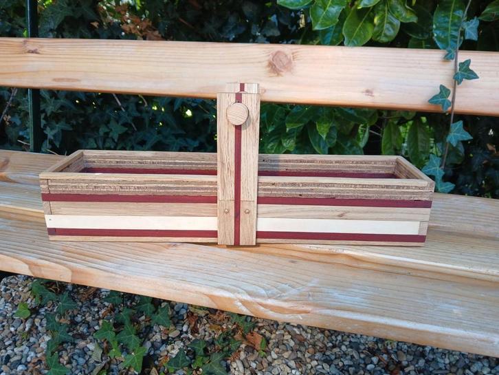 Unieke multifunctionele bak, Huis en Inrichting, Woonaccessoires | Schalen en Manden, Nieuw, Rechthoekig, Hout, Ophalen of Verzenden