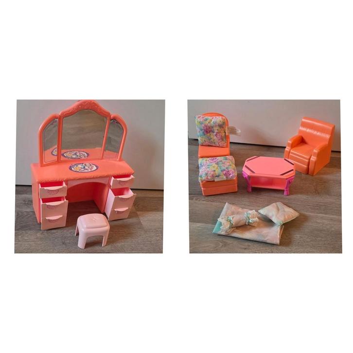 Vintage Barbie Meubels Jaren 90, Kinderen en Baby's, Speelgoed | Poppenhuizen, Gebruikt, Toebehoren, Ophalen of Verzenden