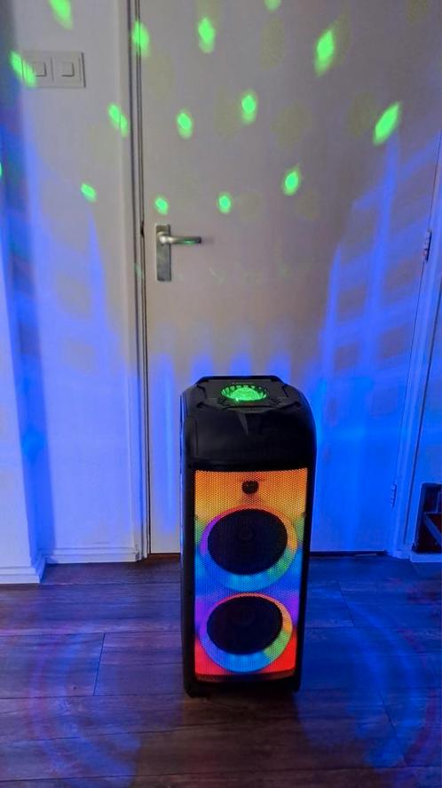 Lenco PA-360 BK Partyspeaker, Audio, Tv en Foto, Karaoke-apparatuur, Zo goed als nieuw, Ophalen