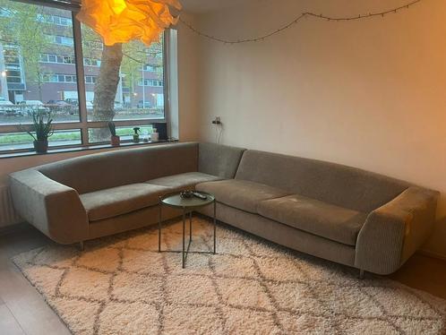 Hoekbank LEOLUX beige Z.G.A.N. bankstel bank loungebank, Huis en Inrichting, Banken | Bankstellen, Zo goed als nieuw, Vierpersoons of meer
