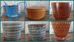 1369 vintage keramiek bloempot, overpot potten pot ceramic , Tuin en Terras, Rond, Ophalen of Verzenden, Zo goed als nieuw, Aardewerk