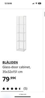 Glazen vitrinekast, Huis en Inrichting, Kasten | Vitrinekasten, Met deur(en), 25 tot 50 cm, Minder dan 50 cm, 150 tot 200 cm