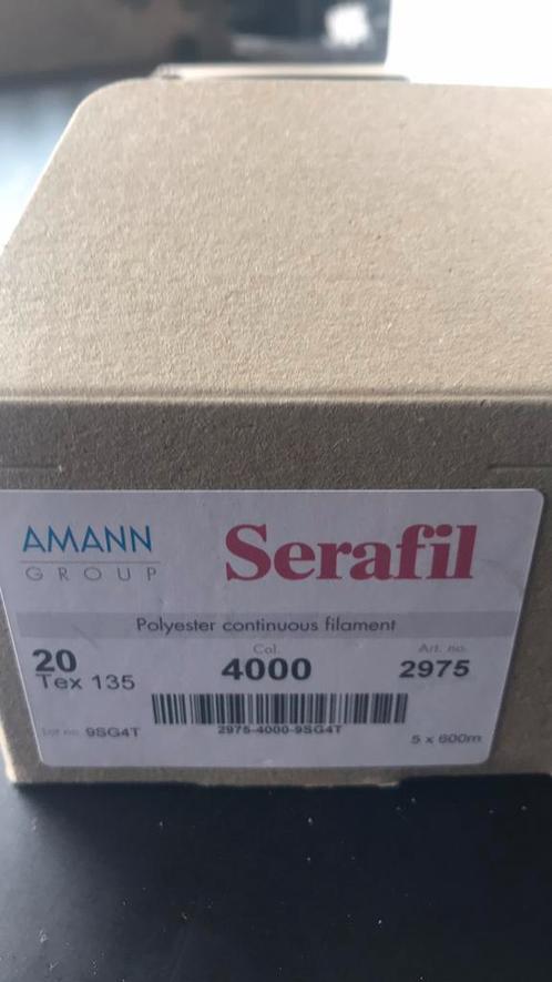 Serafil garen schoenmaker  zwart kleur 4000 5 klossen, Doe-het-zelf en Verbouw, IJzerwaren en Bevestigingsmiddelen, Nieuw, Overige typen