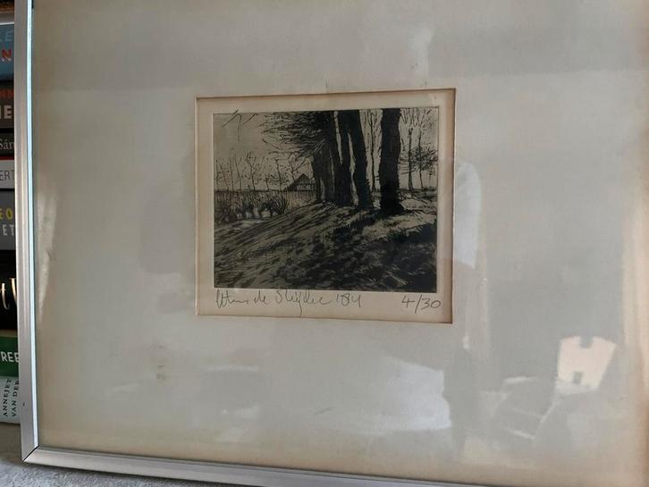 Stolp in de Beemster, Antiek en Kunst, Kunst | Etsen en Gravures, Ophalen of Verzenden