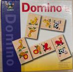 Clown Domino Dieren - Houten Domino Spel, Een of twee spelers, Ophalen of Verzenden, Zo goed als nieuw, Reisspel