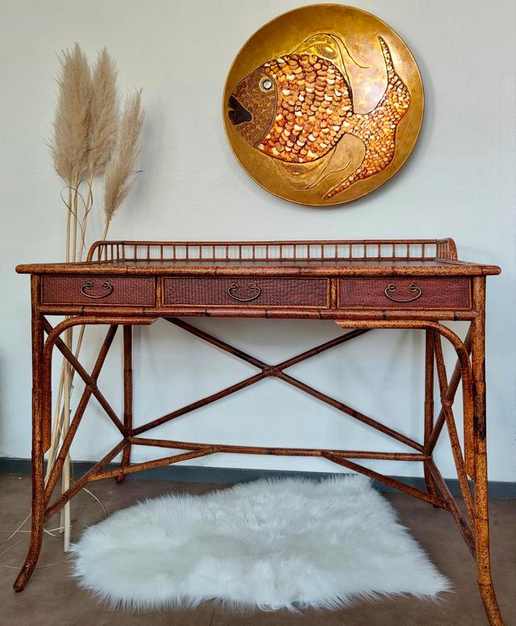 Prachtig rotan commode met lades, Kinderen en Baby's, Kinderkamer | Commodes en Kasten, 90 tot 105 cm, 100 cm of meer, 50 tot 70 cm