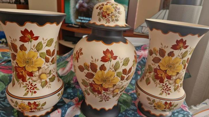 Mooi Modica Gouda Plateel Kaststel, Antiek en Kunst, Antiek | Vazen, Ophalen of Verzenden