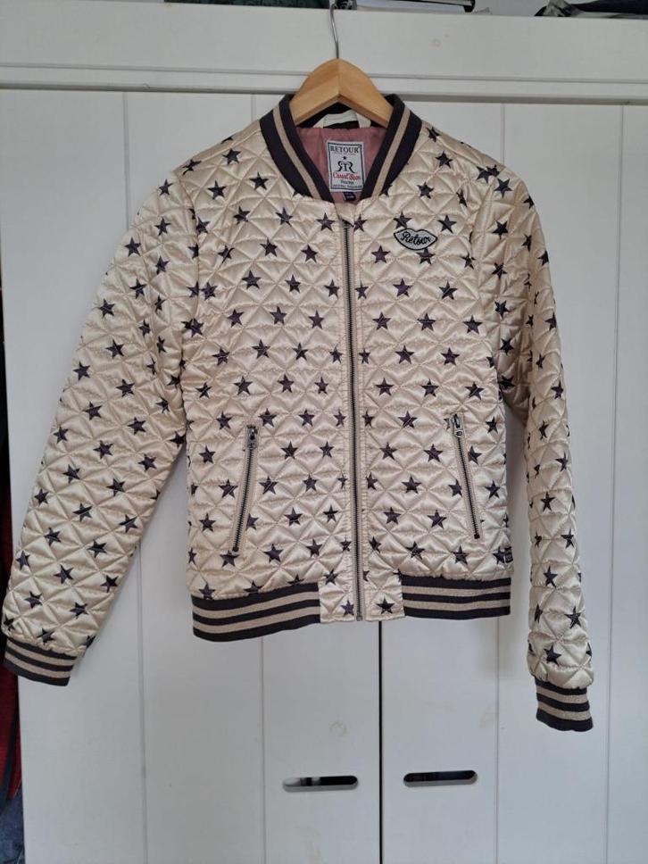 Retour maat 15 (170) tussenjasje zgan sportief bomberjack, Kinderen en Baby's, Kinderkleding | Maat 170, Zo goed als nieuw, Meisje