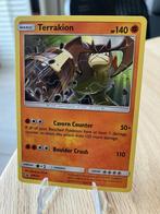 Terrakion SM223 - Sun and Moon Promo, Ophalen of Verzenden, Zo goed als nieuw, Losse kaart, Foil