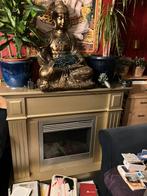 Schouw met kacheal werkt amper gebruikt, Ophalen of Verzenden, Zo goed als nieuw, Vrijstaande haard, Elektrische haard