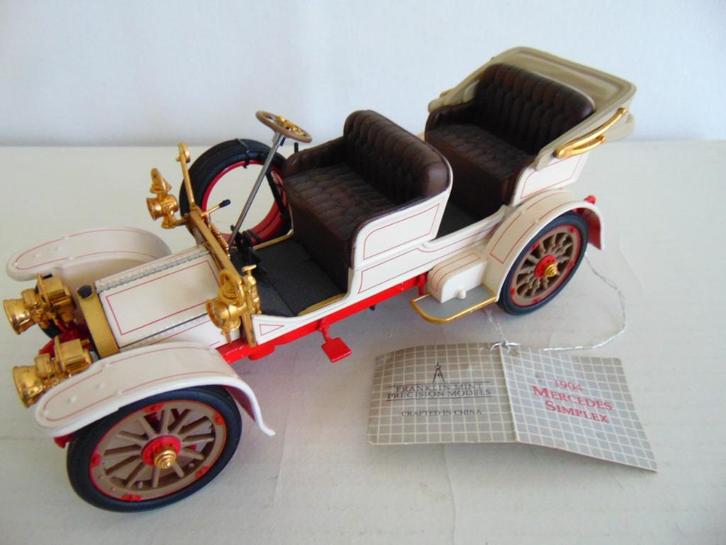 Franklin Mint Mercedes Benz Simplex - 1904 - 1/24, Hobby en Vrije tijd, Modelauto's | 1:24, Zo goed als nieuw, Auto, Overige merken