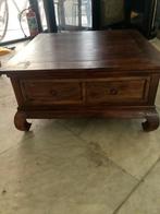 Opiumtafel salontafel, Ophalen, Gebruikt, 50 tot 100 cm, Vierkant