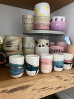 5 espresso mokjes marinski, Keramiek, Ophalen of Verzenden, Zo goed als nieuw, Overige stijlen