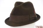 Vintage Gleufhoed Jacht trilby Anton Fischer donker groen 56, Kleding | Heren, Hoed, Ophalen of Verzenden, Gedragen, Anton Fischer