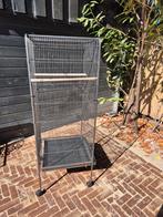 Wiltec volière XL 54x54x146 cm vogelverblijf met zitstang, Dieren en Toebehoren, Vogels | Hokken en Kooien, Ophalen, Zo goed als nieuw