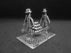 ZILVEREN MINIATUUR KAASDRAGERS, Ophalen, Zilver