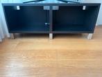 Zwarte IKEA Tv-meubel, Ophalen, Gebruikt, 100 tot 150 cm, Minder dan 100 cm