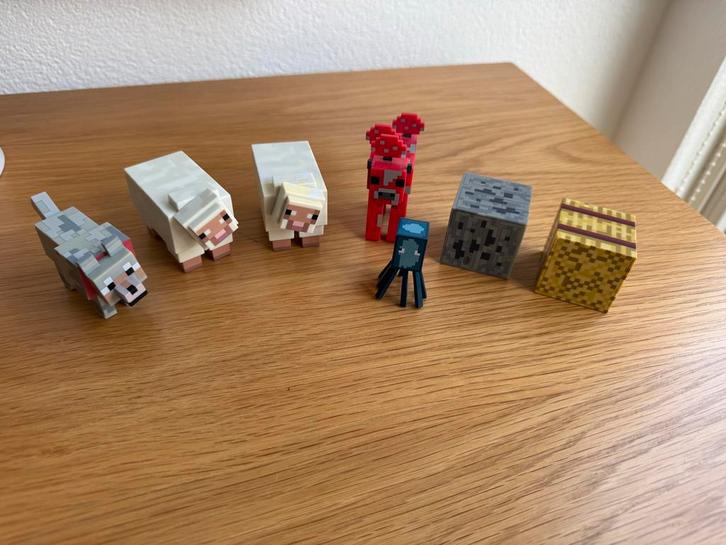 Minecraft Mojang Figuren Set, Kinderen en Baby's, Speelgoed | Actiefiguren, Gebruikt, Ophalen of Verzenden