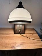 Vintage wandlamp met opaline kap – klassiek brass, Ophalen, Zo goed als nieuw, Metaal, Vintage