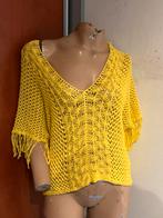 BENETTON trui gehaakt M ZGAN, Kleding | Dames, Tops, Maat 38/40 (M), Benetton, Geel, B